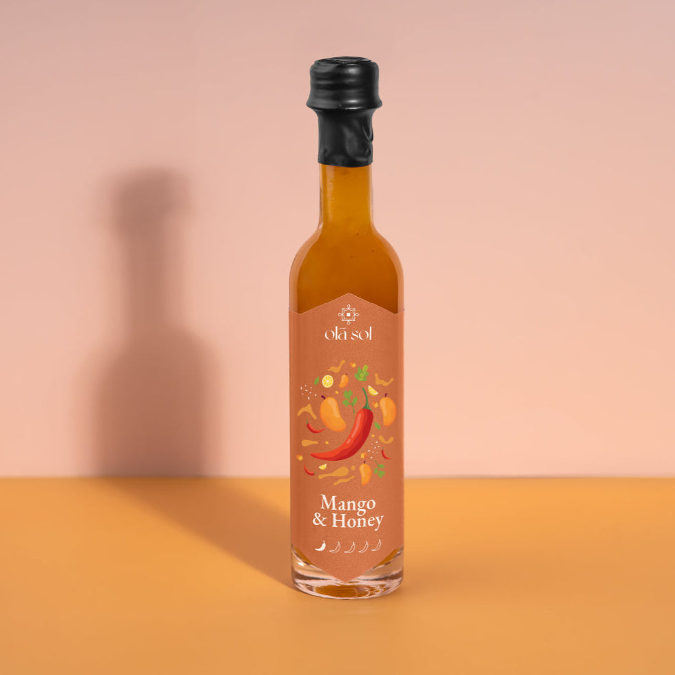 Olá Sol Chili Sauce Piri Piri, Mango & Honey, Alternative Front View